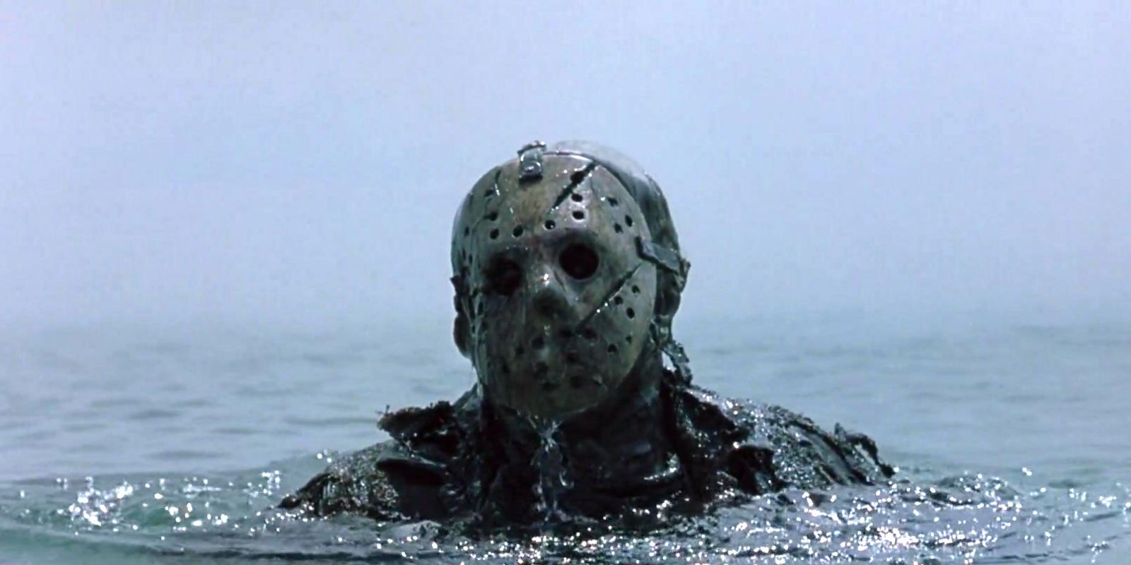 Jason Vorhees coming out of the water in Freddy vs Jason