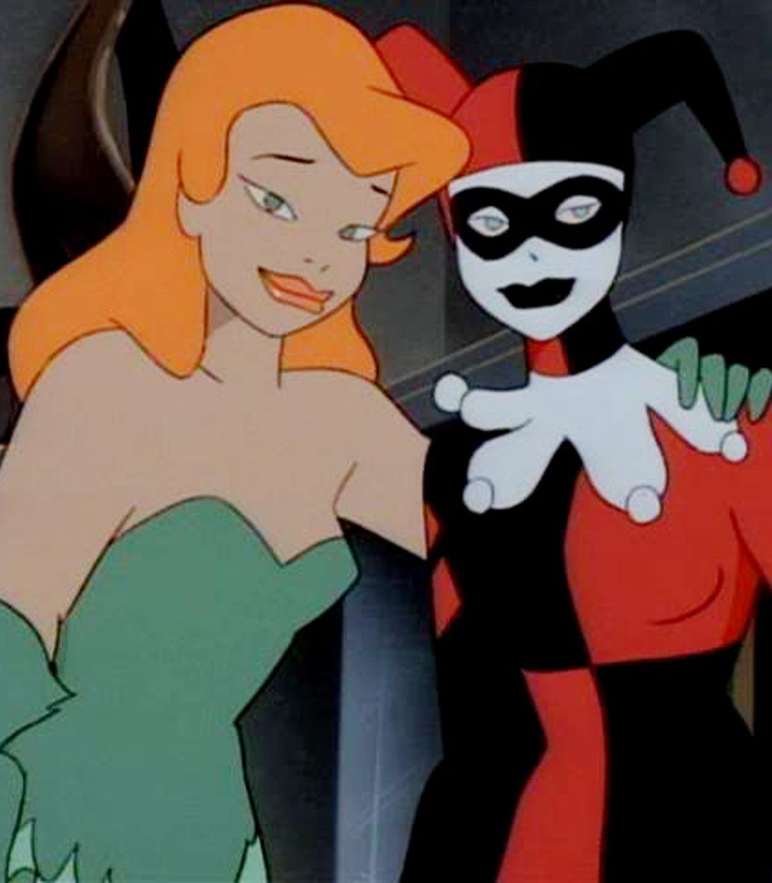 Harley Quinn and Poison Ivy in Batman The Animated Series vertical