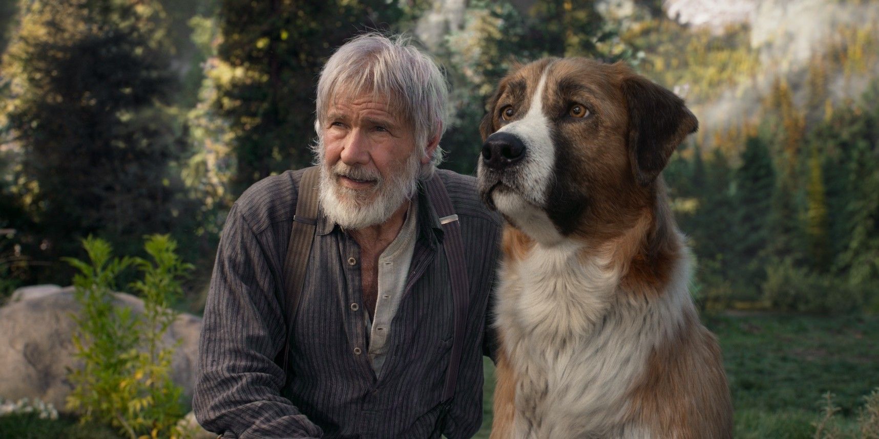 Harrison Ford and Buck in Call of the Wild 2020