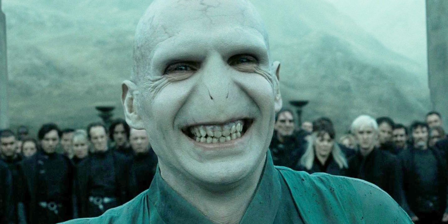 Voldemort at the Battle of Hogwarts.
