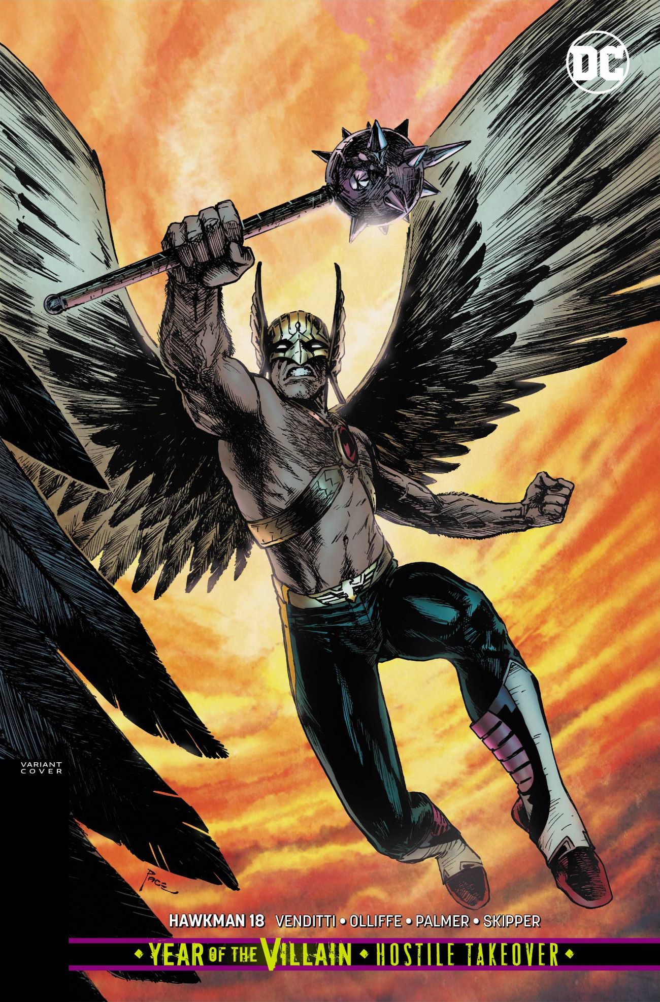 Hawkman 18 Variant Cover
