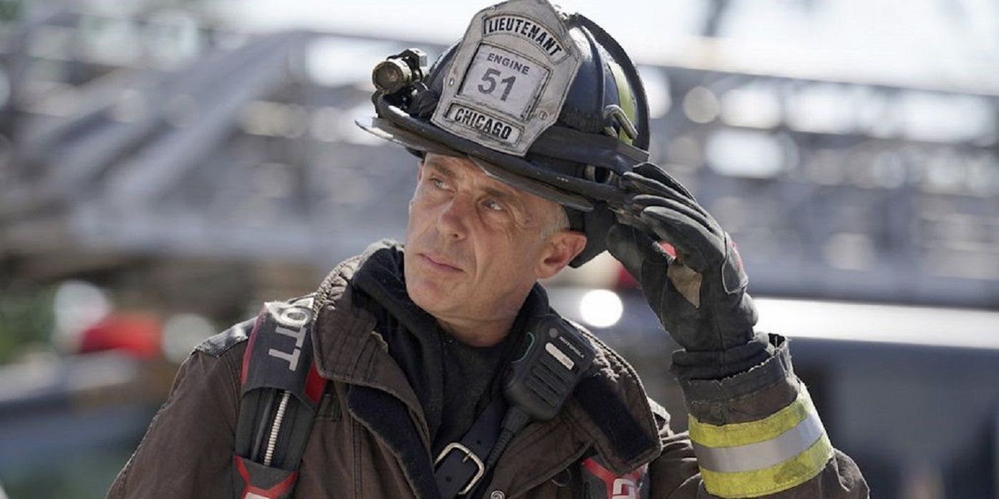 Herrmann after a fire on Chicago Fire