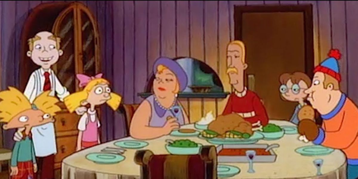 Arnold and Helga introduced by Mr.Simmons in Hey Arnold!