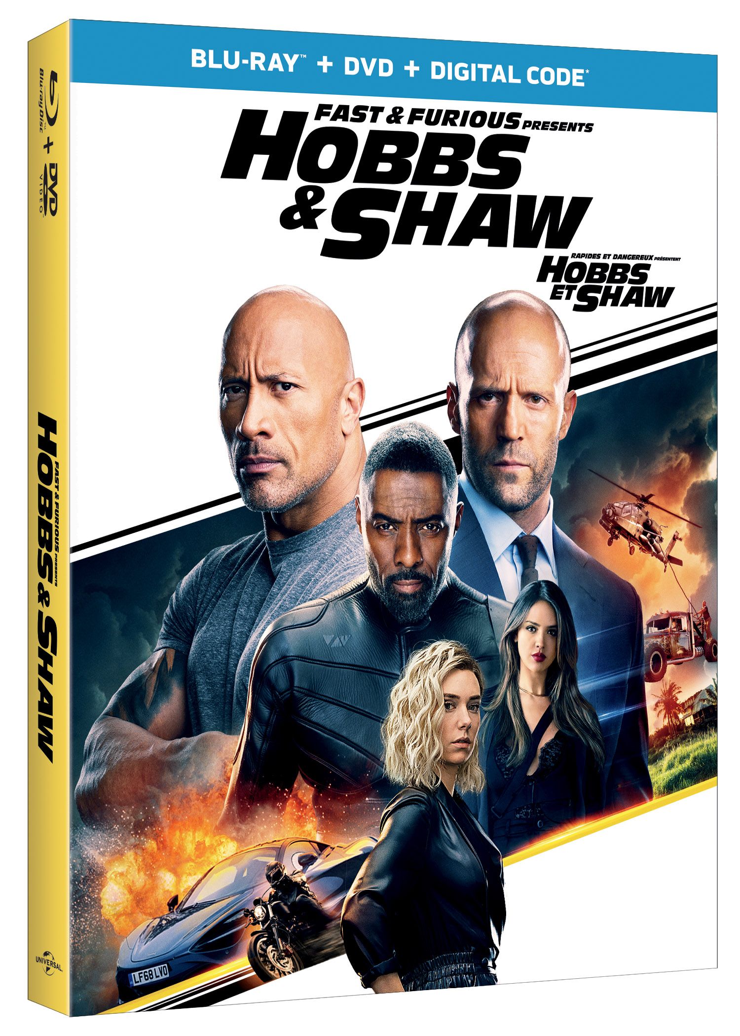 Hobbs and Shaw Blu-ray Cover