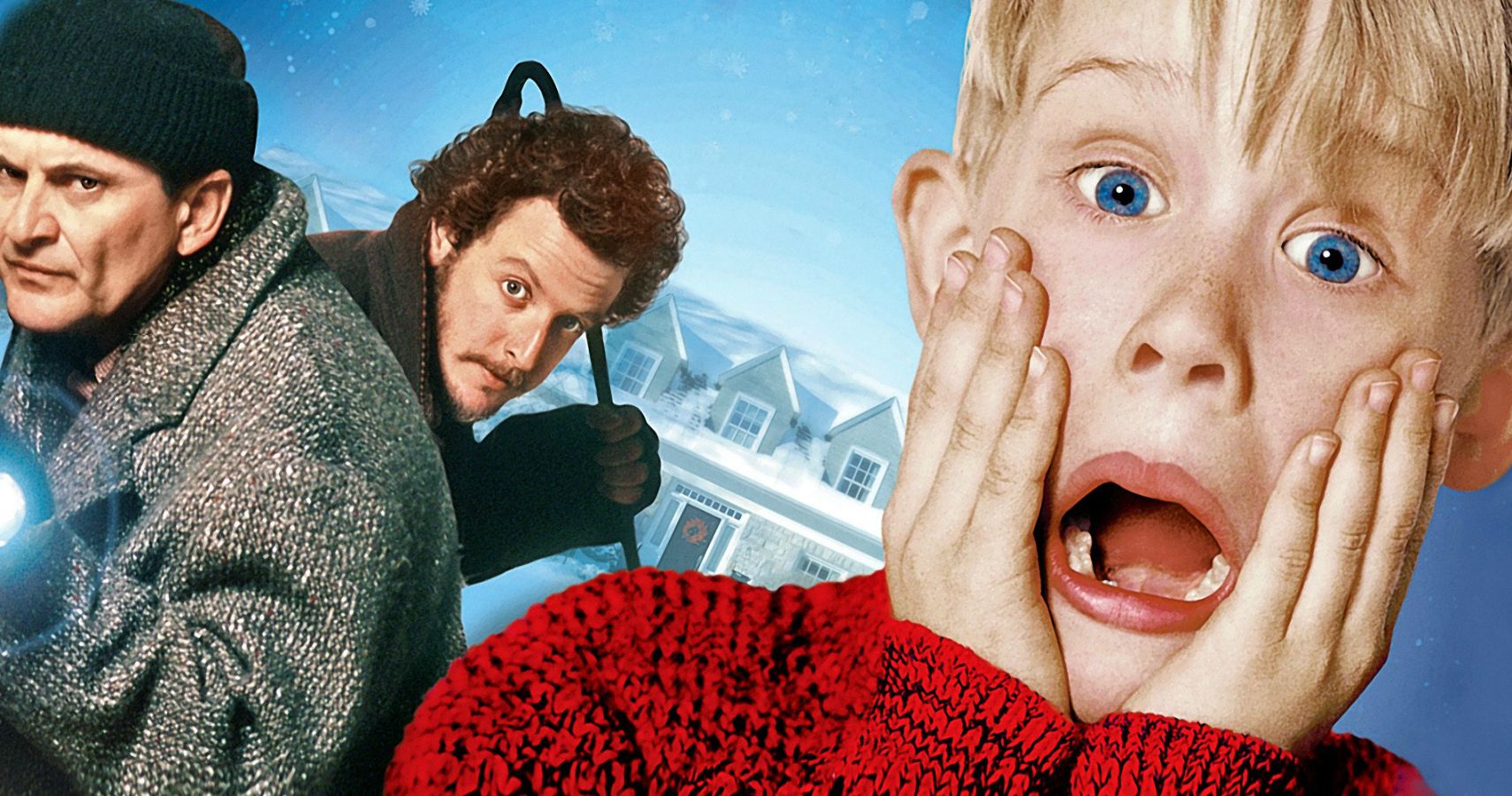 Home Alone promo image of Kevin screaming