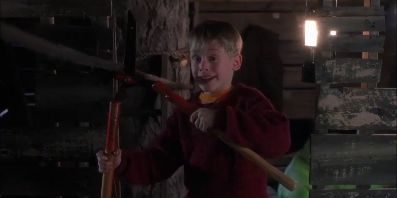 Kevin sets a trap in Home Alone