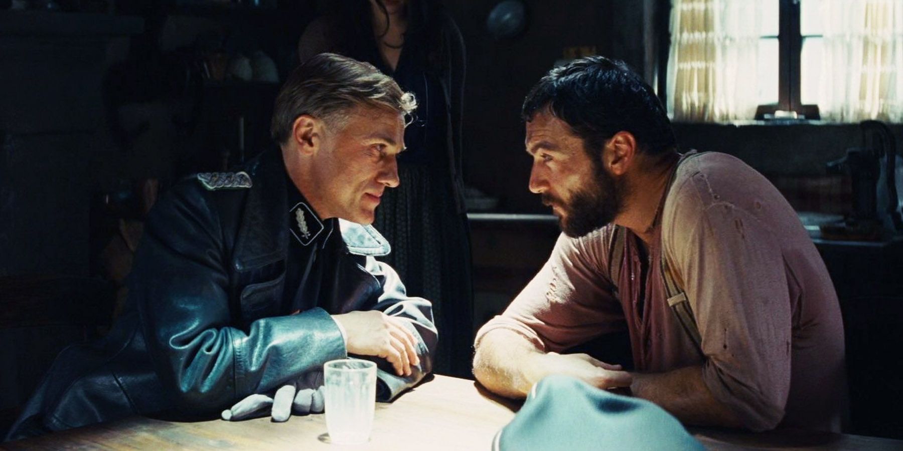 Hans Landa interrogates a farmer in Inglourious Basterds