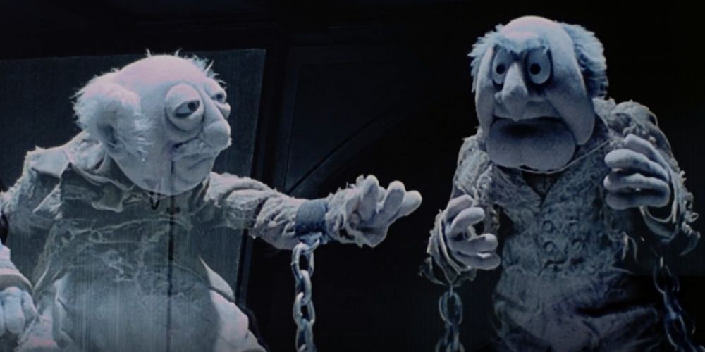 Jacob and Robert Bob Marley as ghosts in The Muppet Christmas Carol