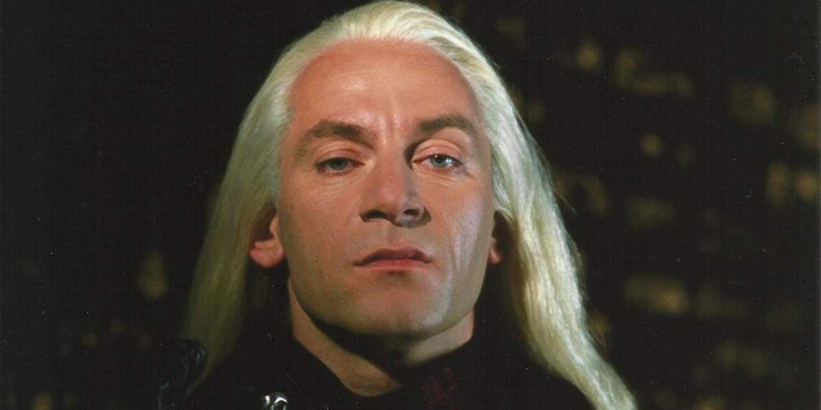 Lucius Malfoy sneering in Harry Potter