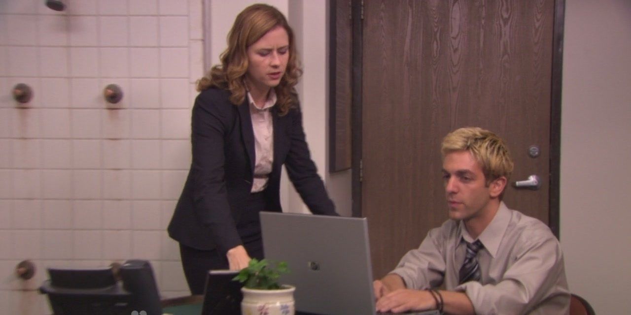 Pam and Ryan work at the Michael Scott Paper Company in The Office