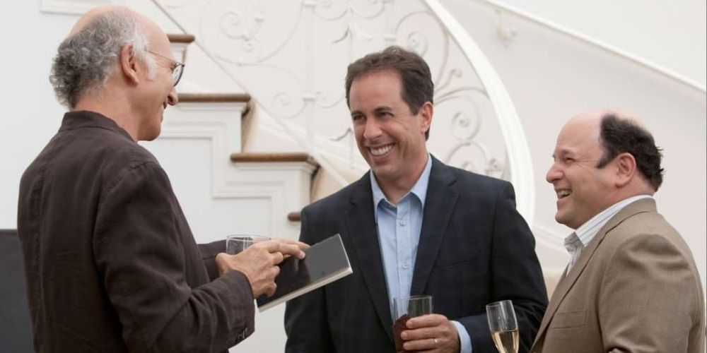 Jerry Seinfeld and Jason Alexander in Curb Your Enthusiasm