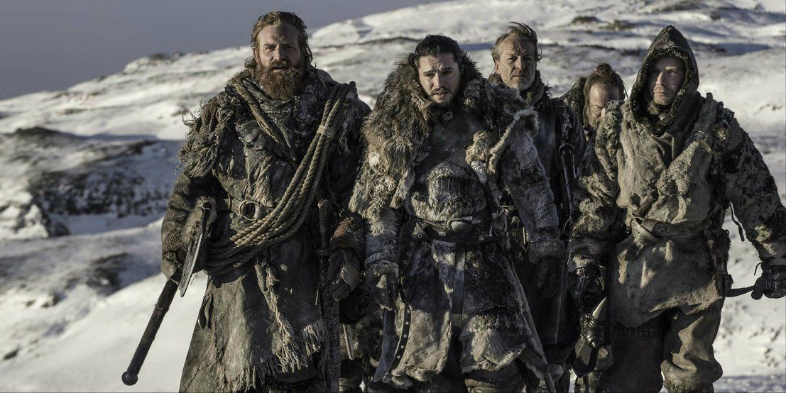 Jon Snow with the wildlings