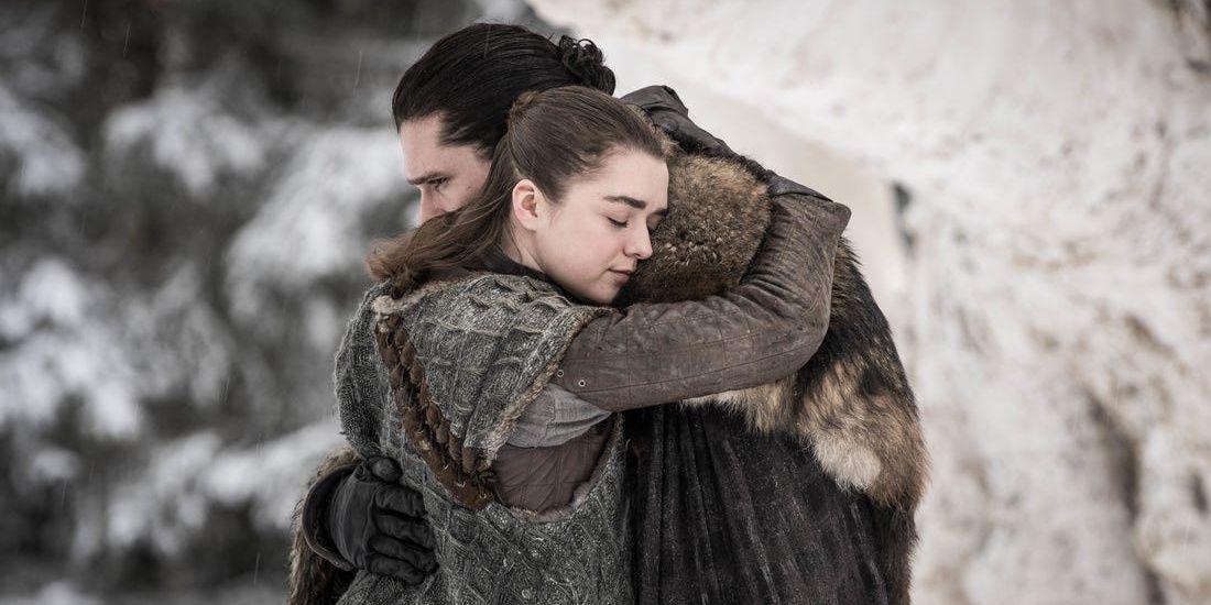 Jon Snow and Arya Stark