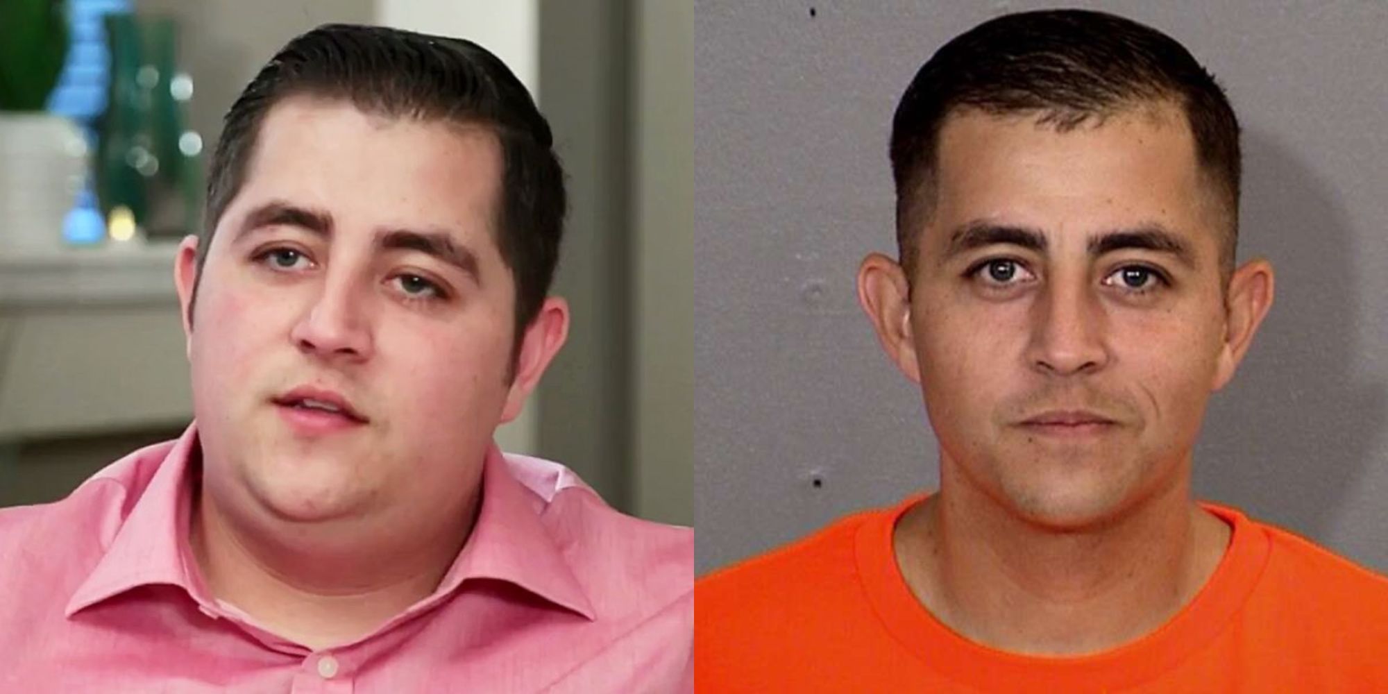 Split image of Jorge from 90 Day Fiancé and his latest transformation photo from prison