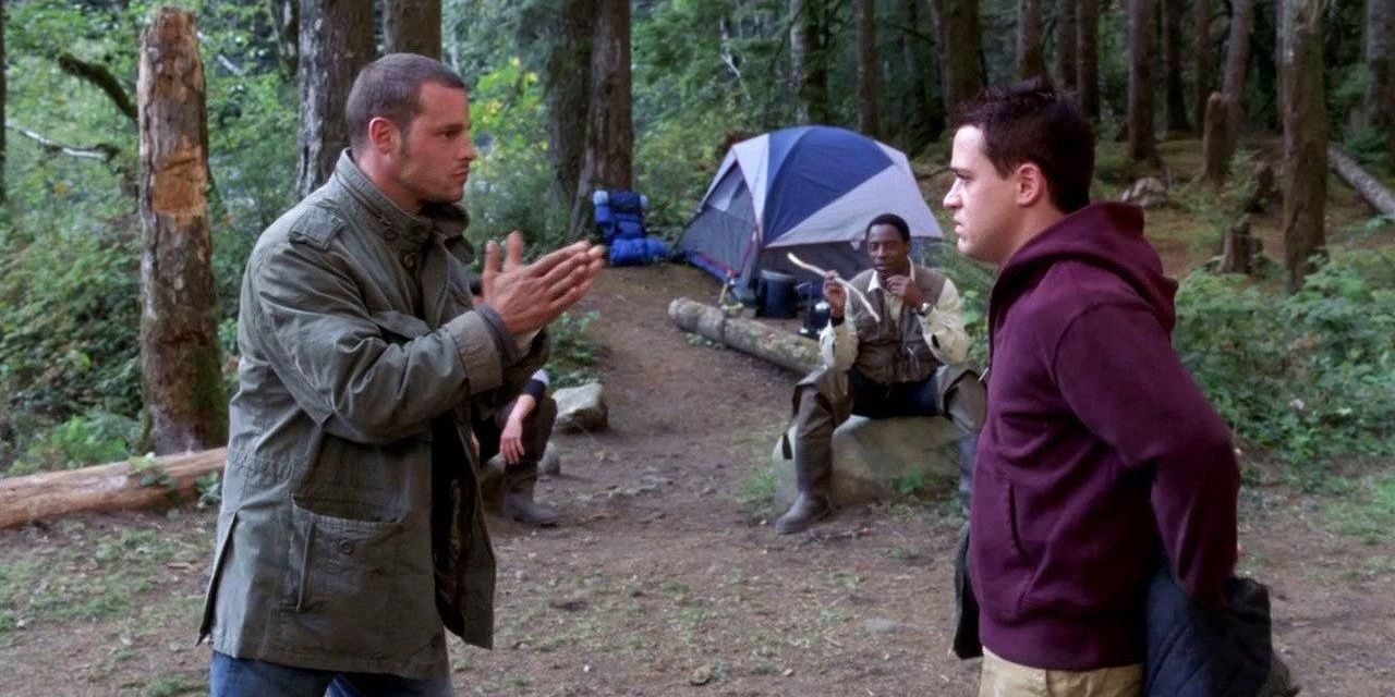 Justin Chambers and TR Knight in Grey&rsquo;s Anatomy - For entry Alex reveals Callie&rsquo;s infidelity