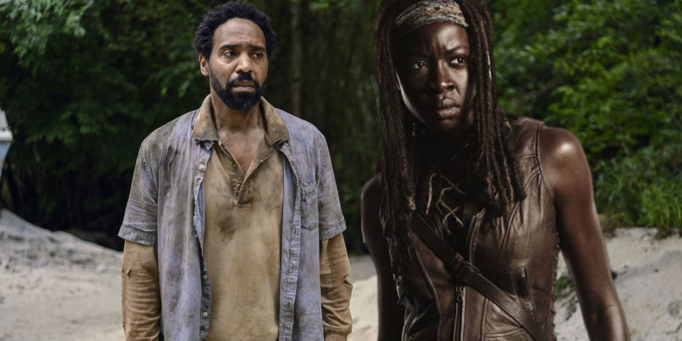 Kevin Carroll as Virgil and Danai Gurira as Michonne in The Walking Dead