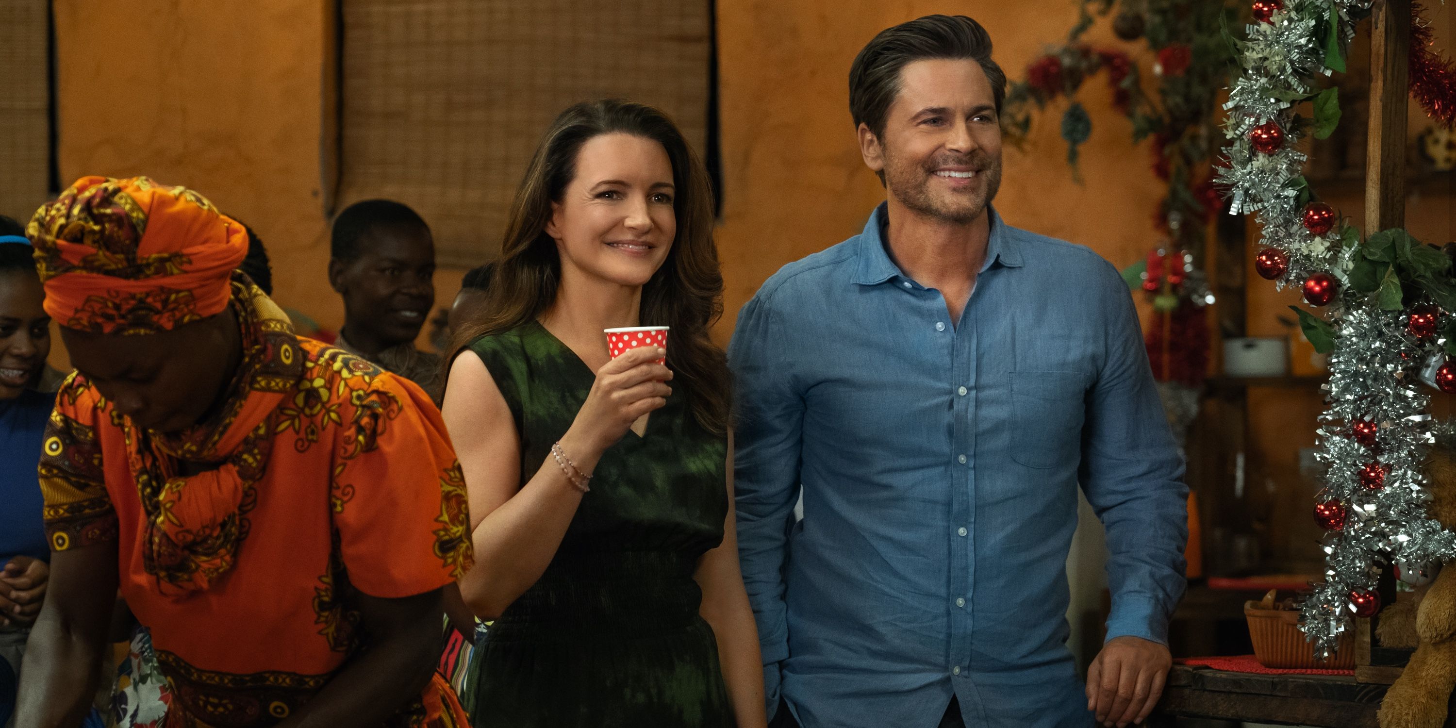 Kristin Davis and Rob Lowe in Holiday in the Wild