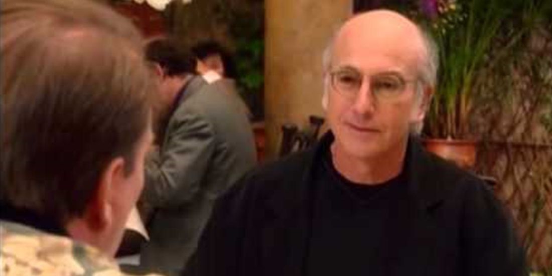 Larry David has dinner with a fan in Curb Your Enthusiasm
