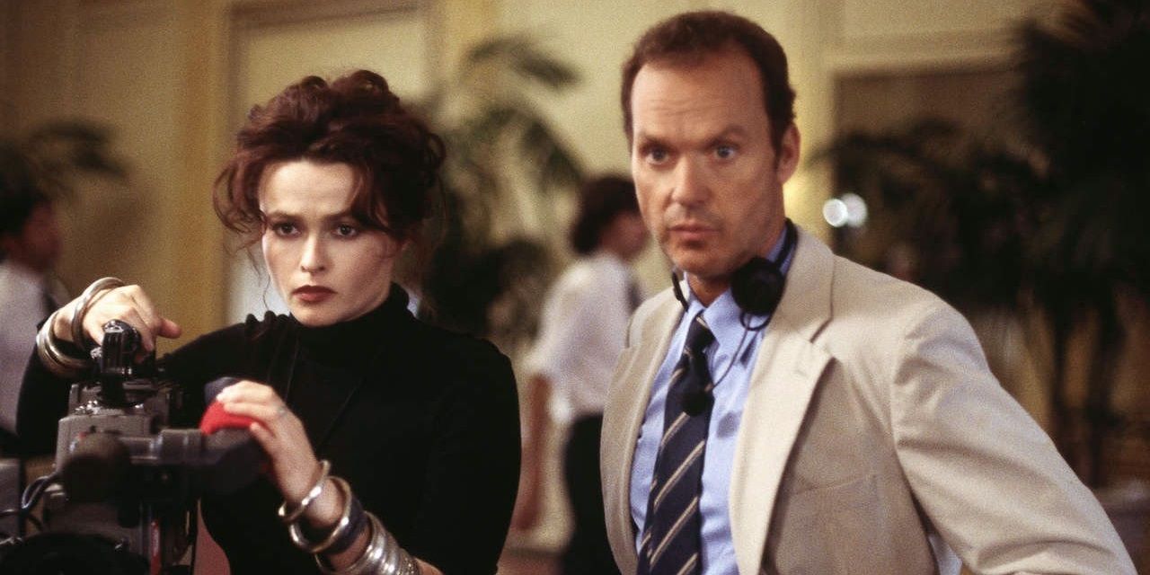 Michael Keaton and Helena Bonham Carter in Live from Baghdad
