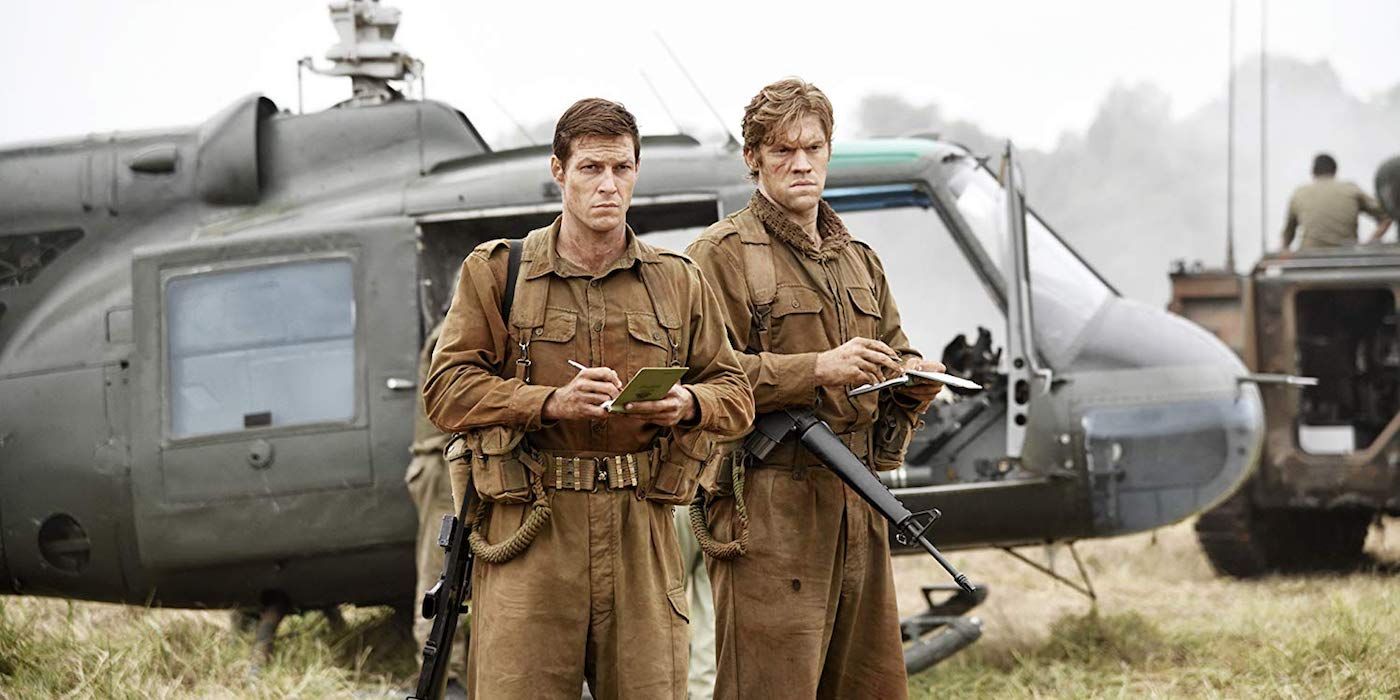 Luke Bracey and Alexander England in Danger Close