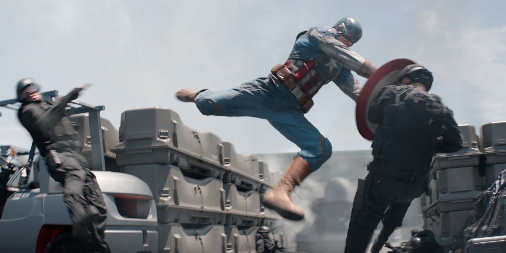 MCU Phase 2 Fights Captain America Crew vs. Winter Soldier, Helicarriers Cropped