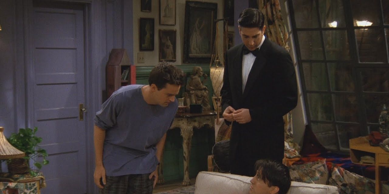 Matthew Perry and Matt Le Blanc in Friends - For entry Welcoming themselves to the fridge