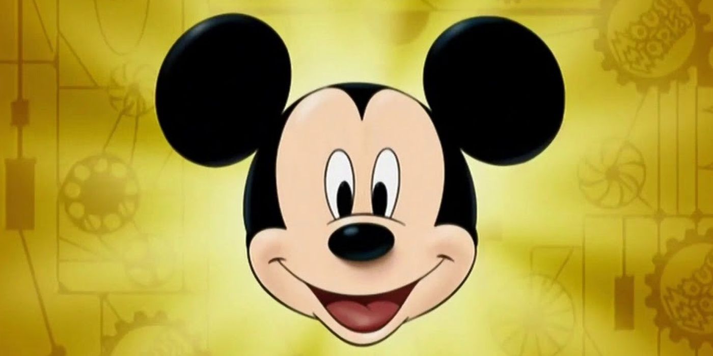 Mickey framed in the introduction of a Mouseworks cartoon