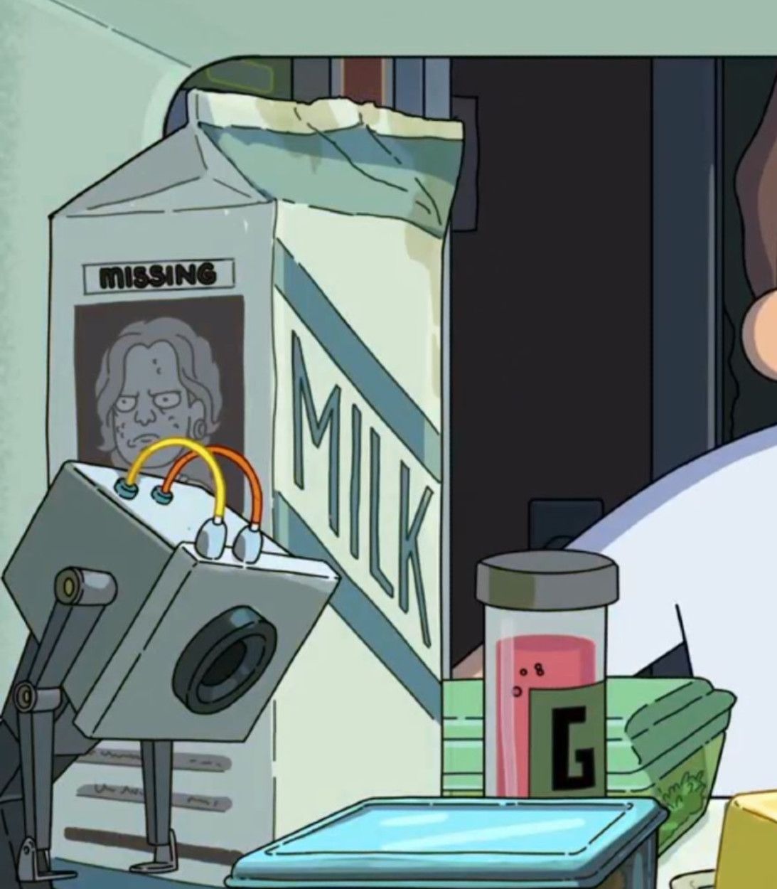 Milk Carton Missing Rick and Morty Vertical