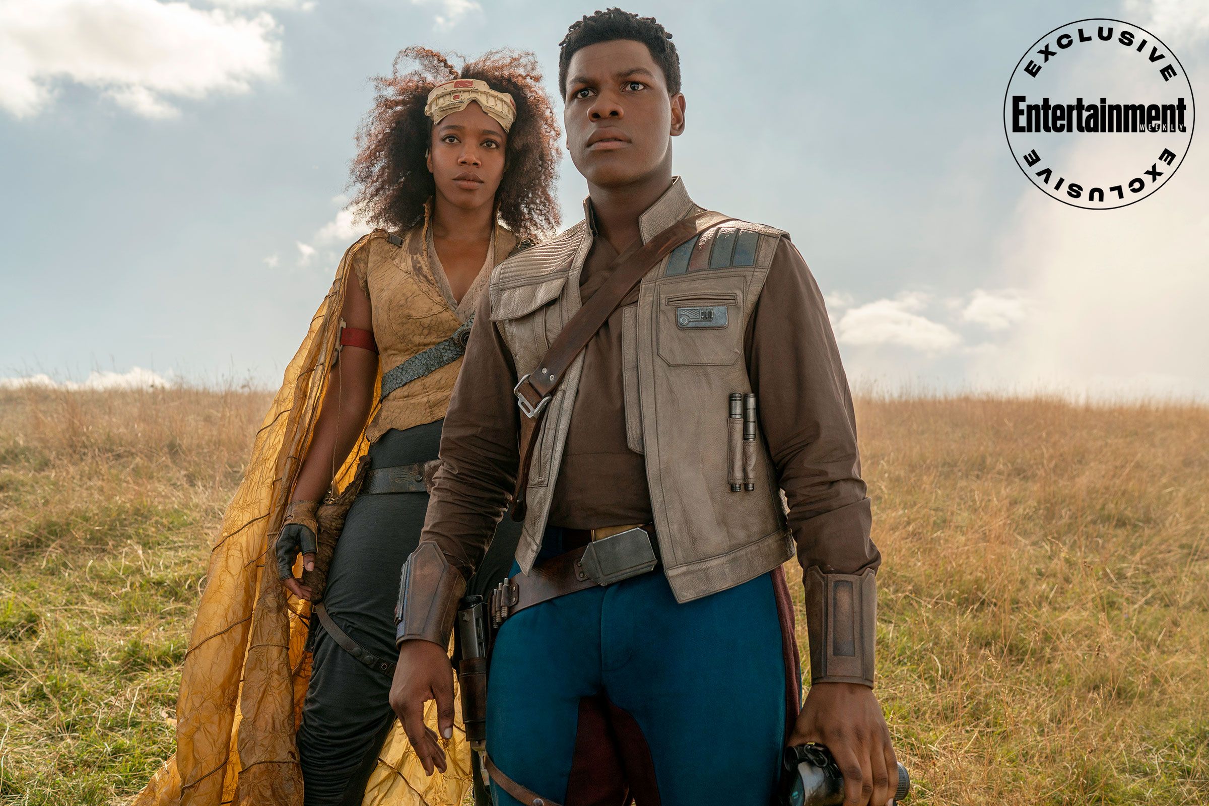 Naomi Ackie and John Boyega in Star Wars The Rise of Skywalker