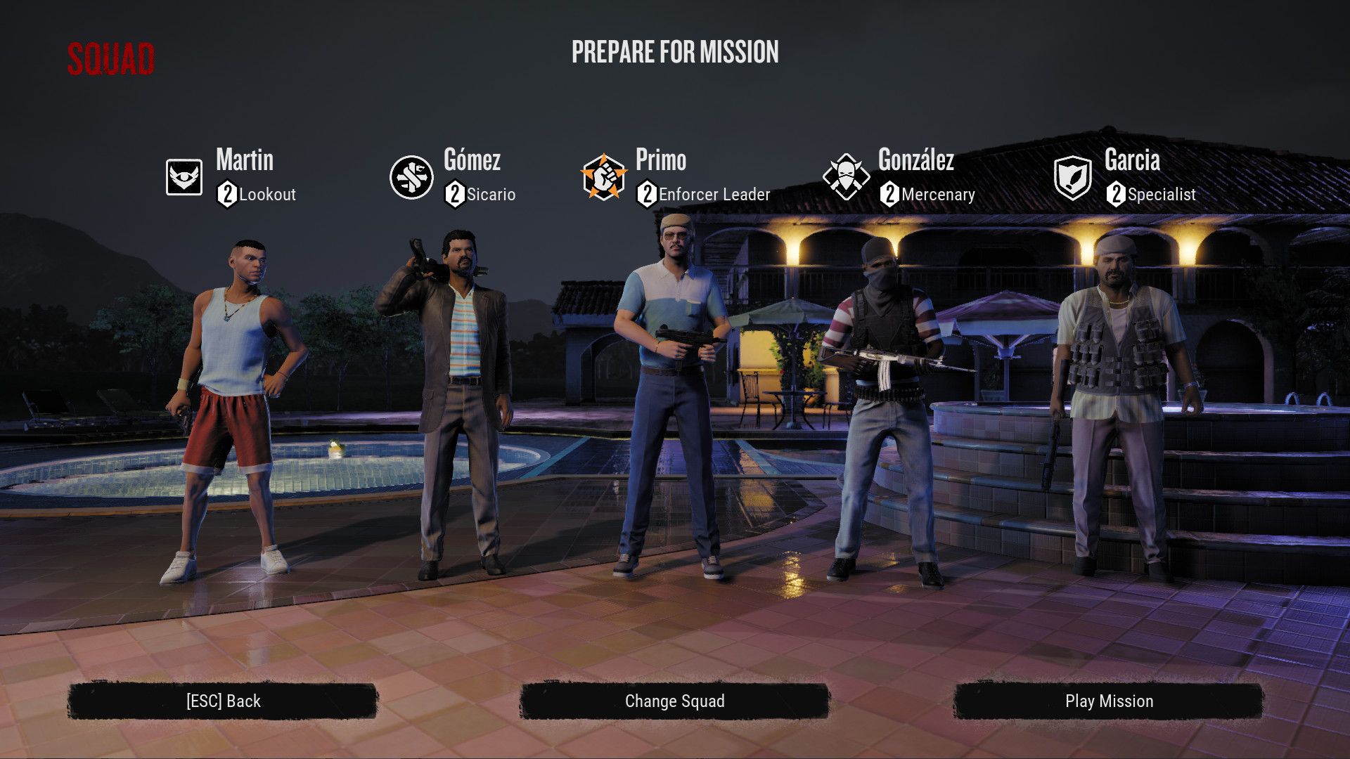 Narcos Rise of the Cartels character select