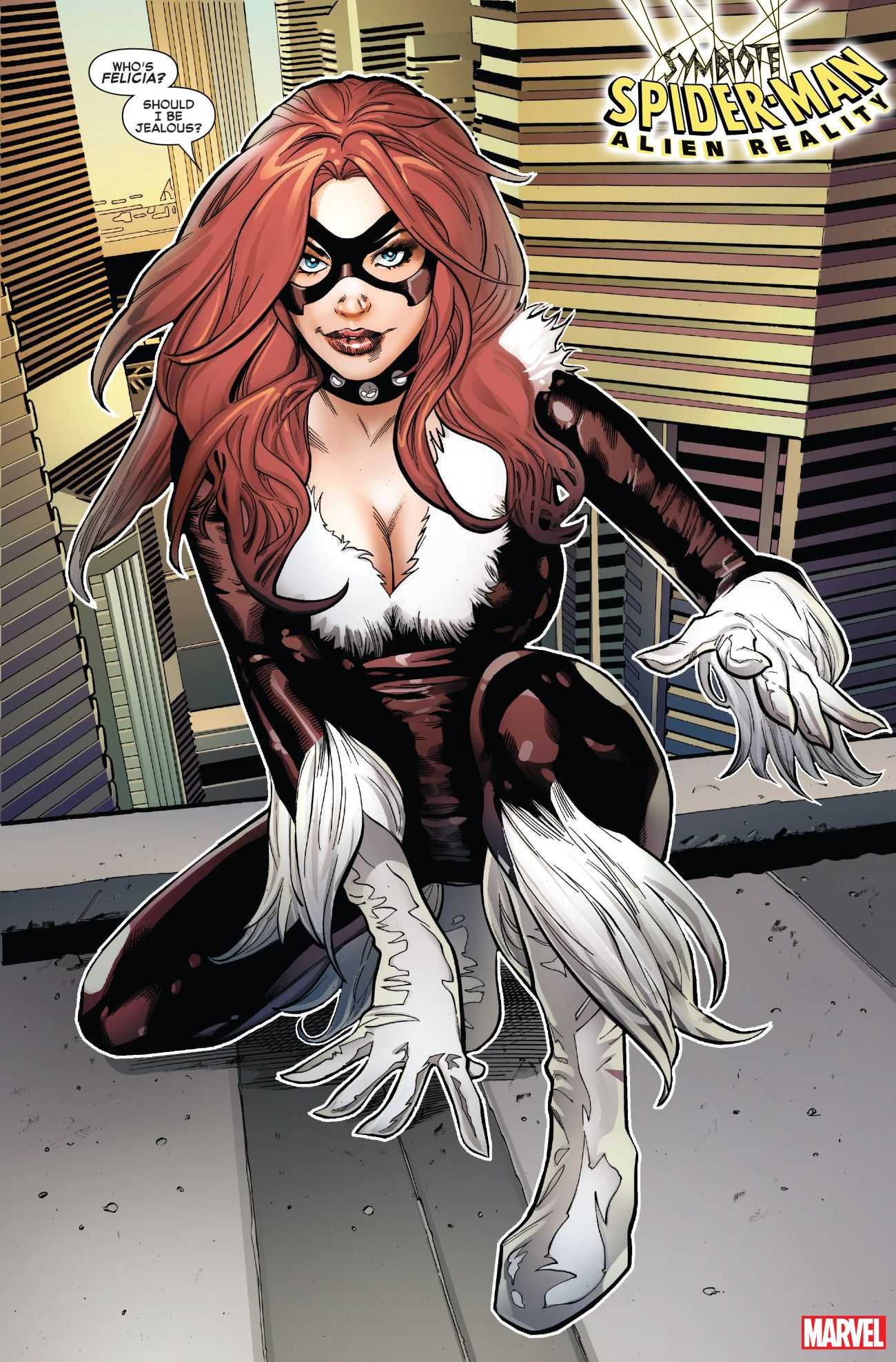 New Black Cat in Symbiote Spider-Man Alien Reality