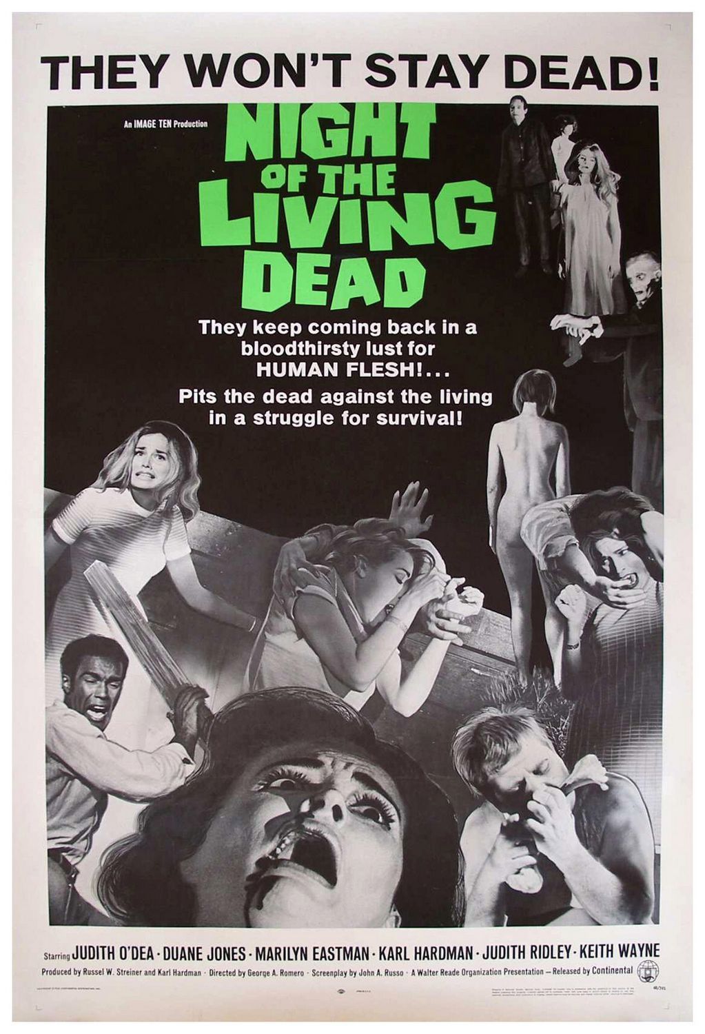 Cartaz do filme A Noite dos Mortos-Vivos
