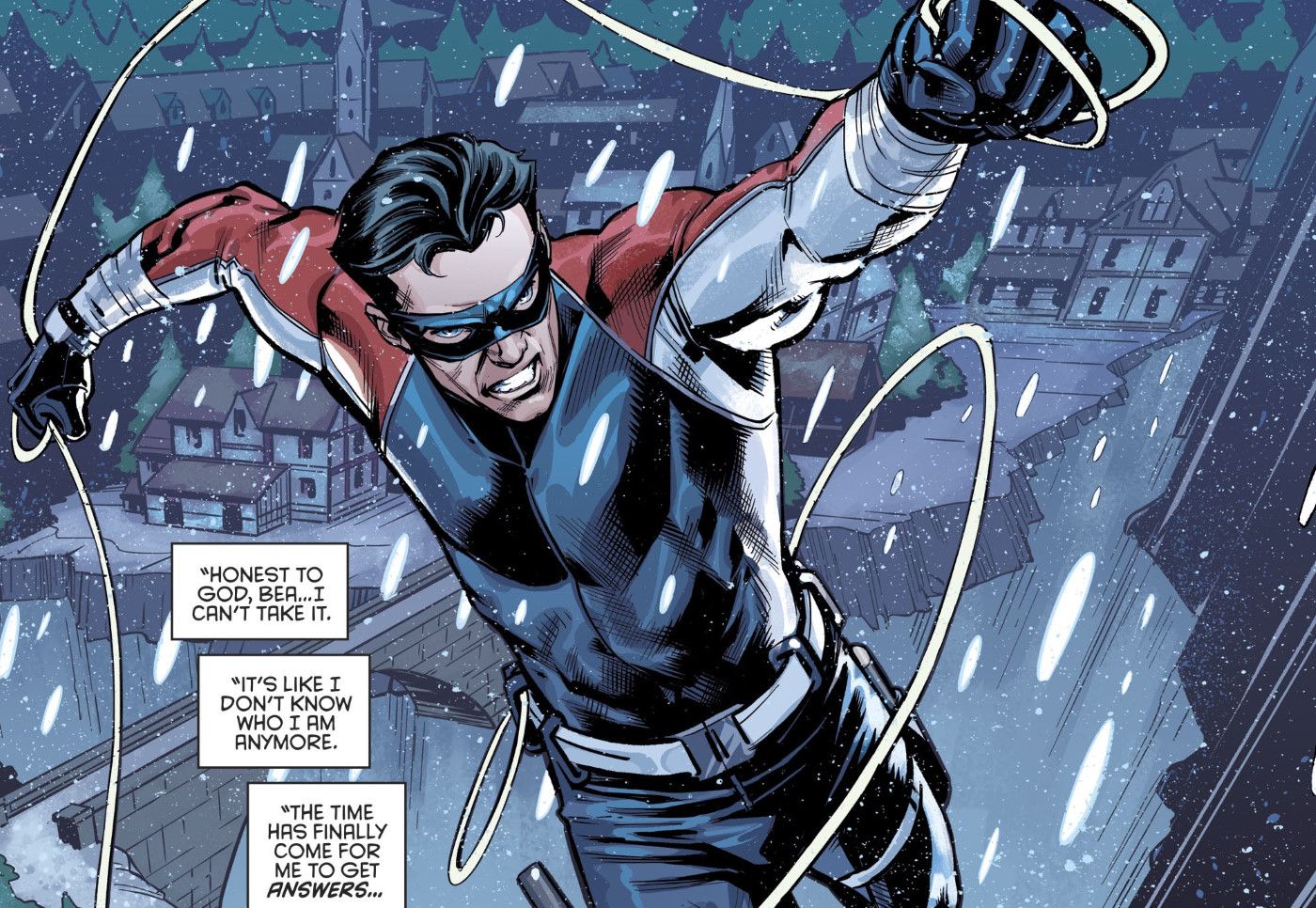 Nightwing Grayson New Red Costume