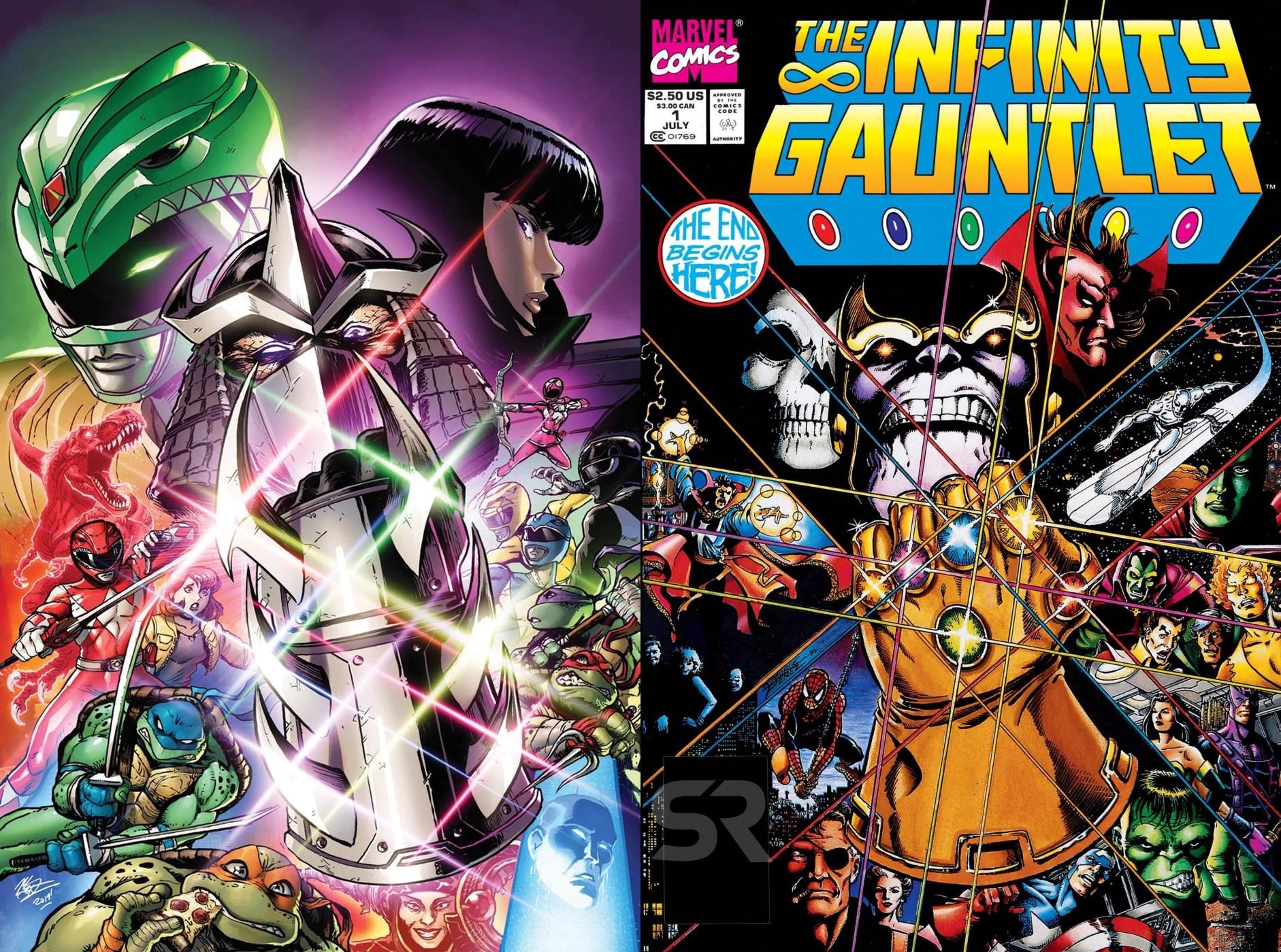 Power Rangers & Ninja Turtles Comic Recreates Iconic THANOS Cover