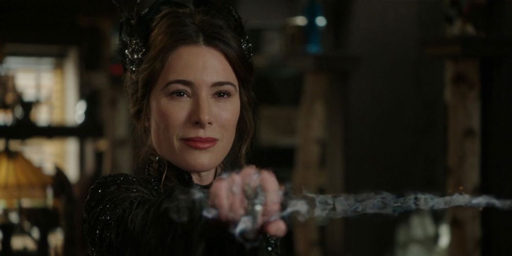 The Black Fairy (Jaime Murray) wields the Dark One dagger in Once Upon A Time