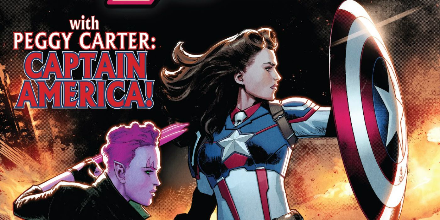 Peggy Carter appears as Captain America in Marvel Comics.