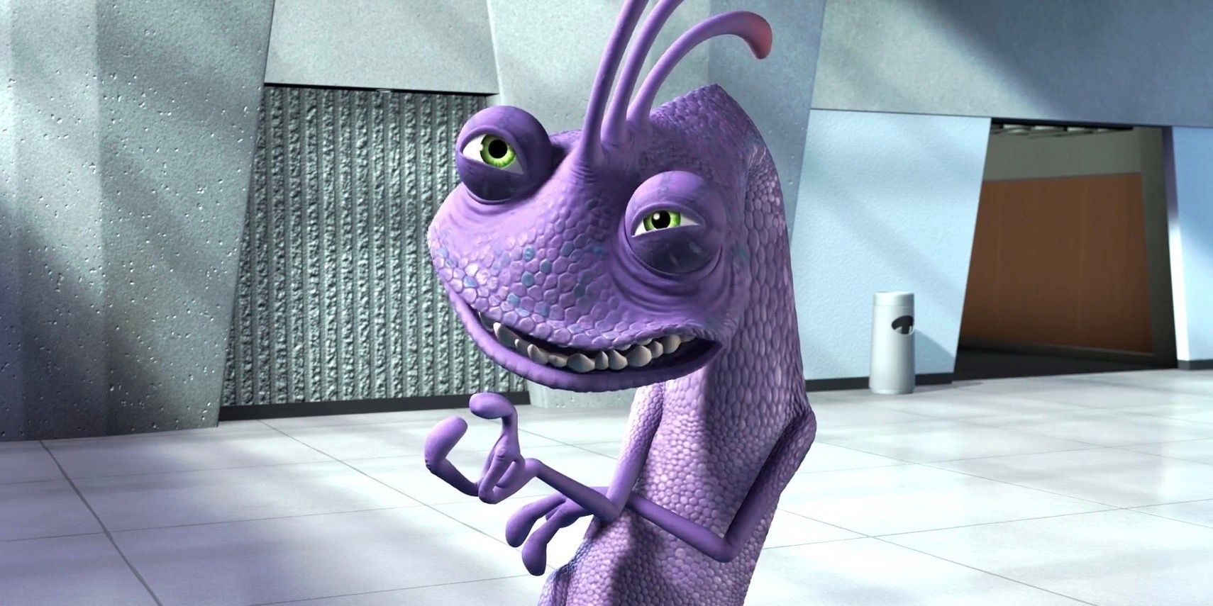 Randall in the office in Monsters Inc