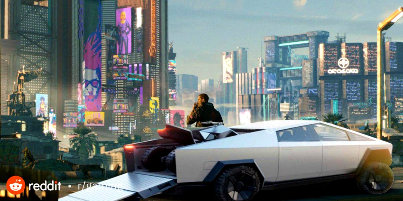 Cybertruck Tesla Looks Like Its From Cyberpunk 2077