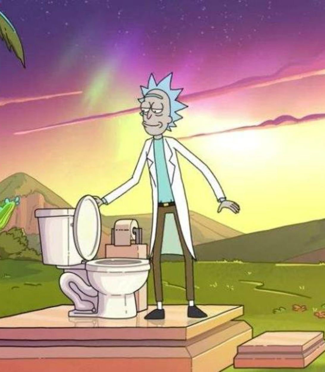 Rick and Morty Old Man and Seat Vertical