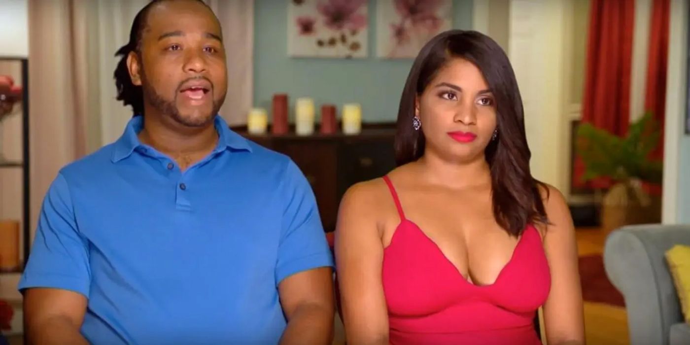 Robert and Anny talking to the camera on 90 Day Fiance