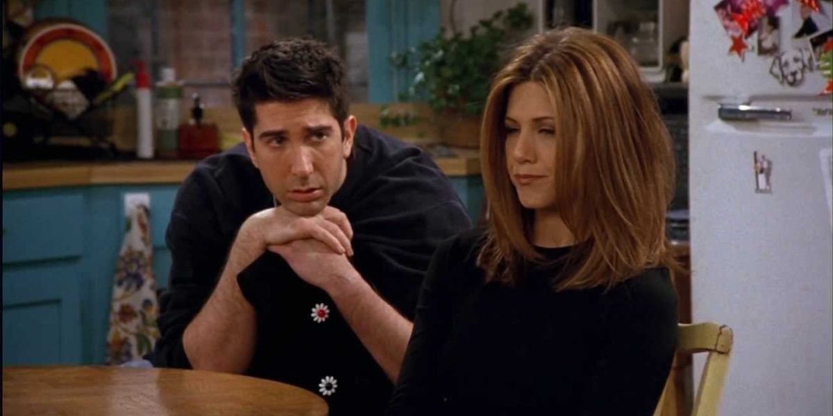 Ross and Rachel break up on Friends