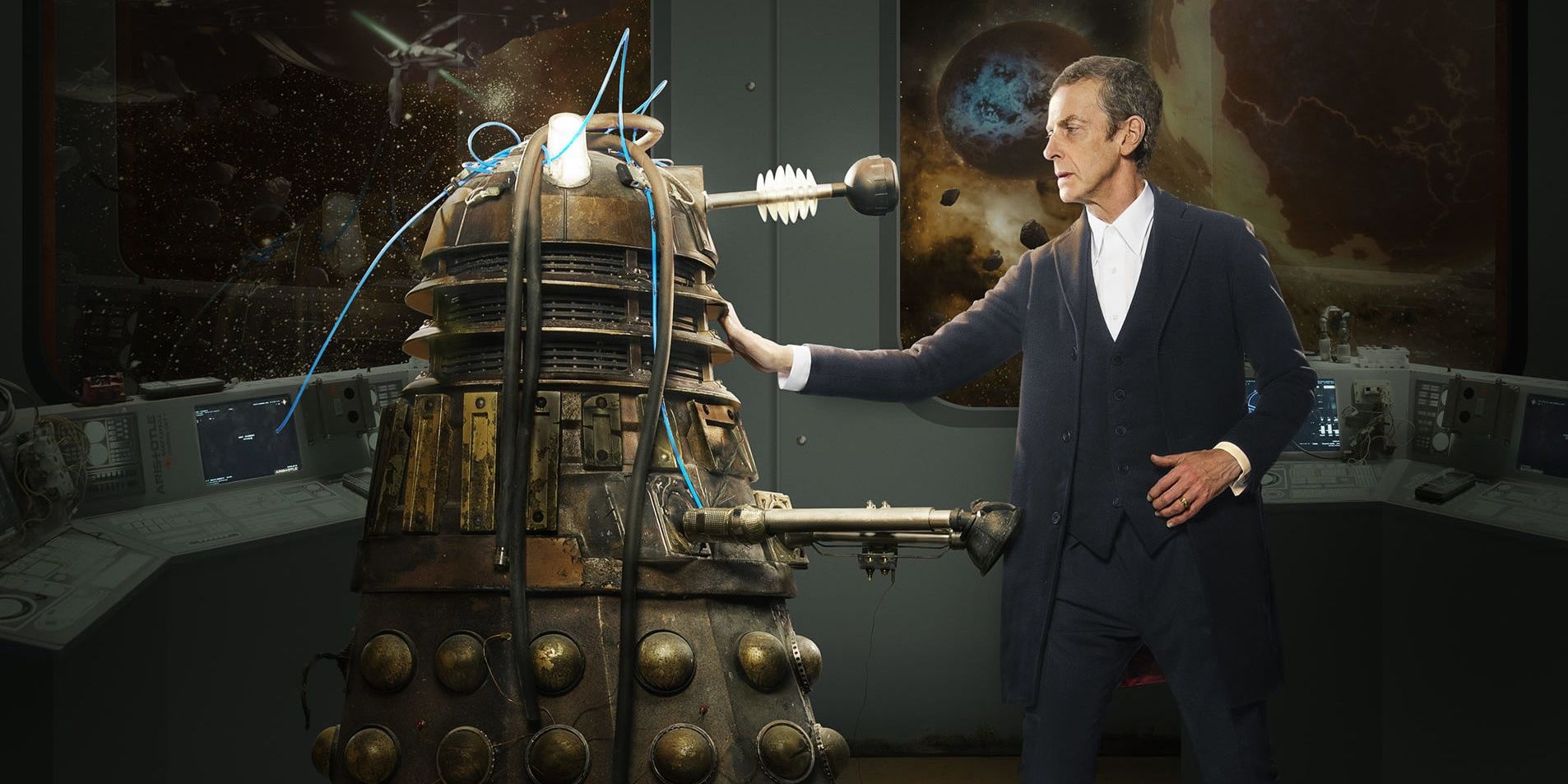 The Twelfth Doctor meets Rusty The Dalek.