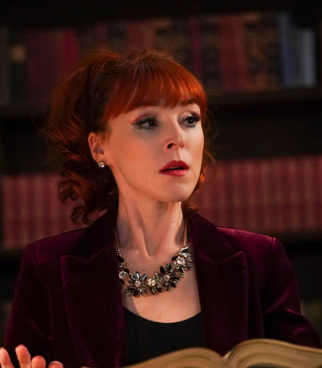 Ruth Connell as Rowena in Supernatural vertical