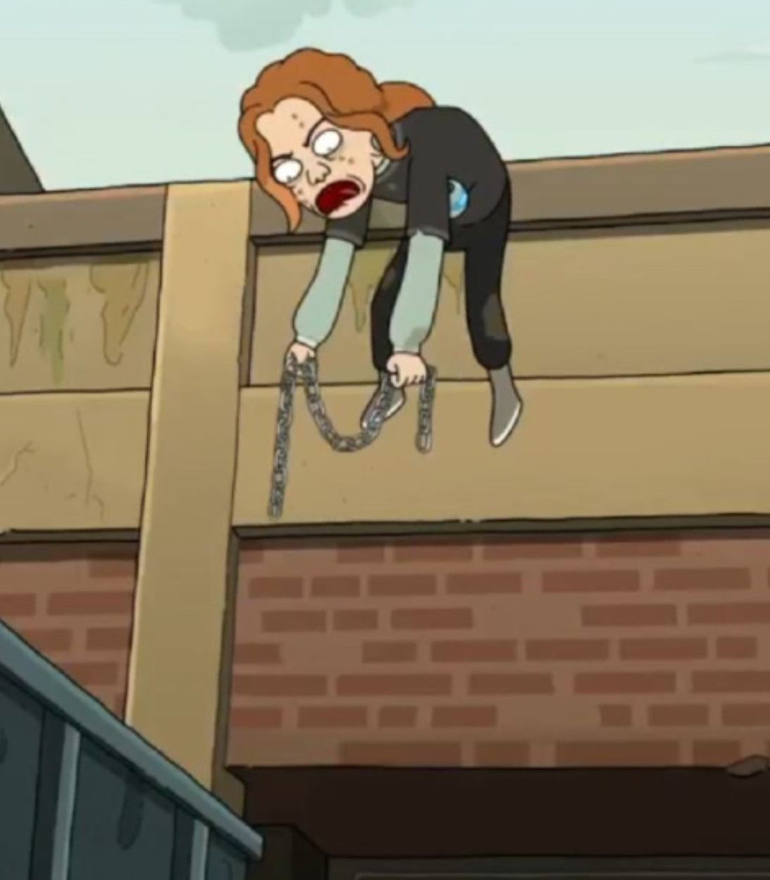 School Bully Floats Away Rick and Morty Vertical