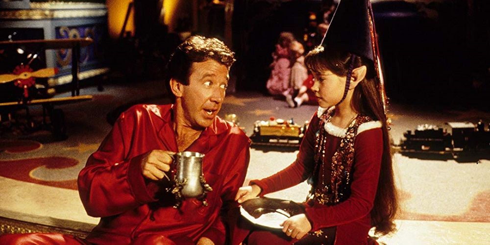 Scott and Judy drinking cocoa - The Santa Clause