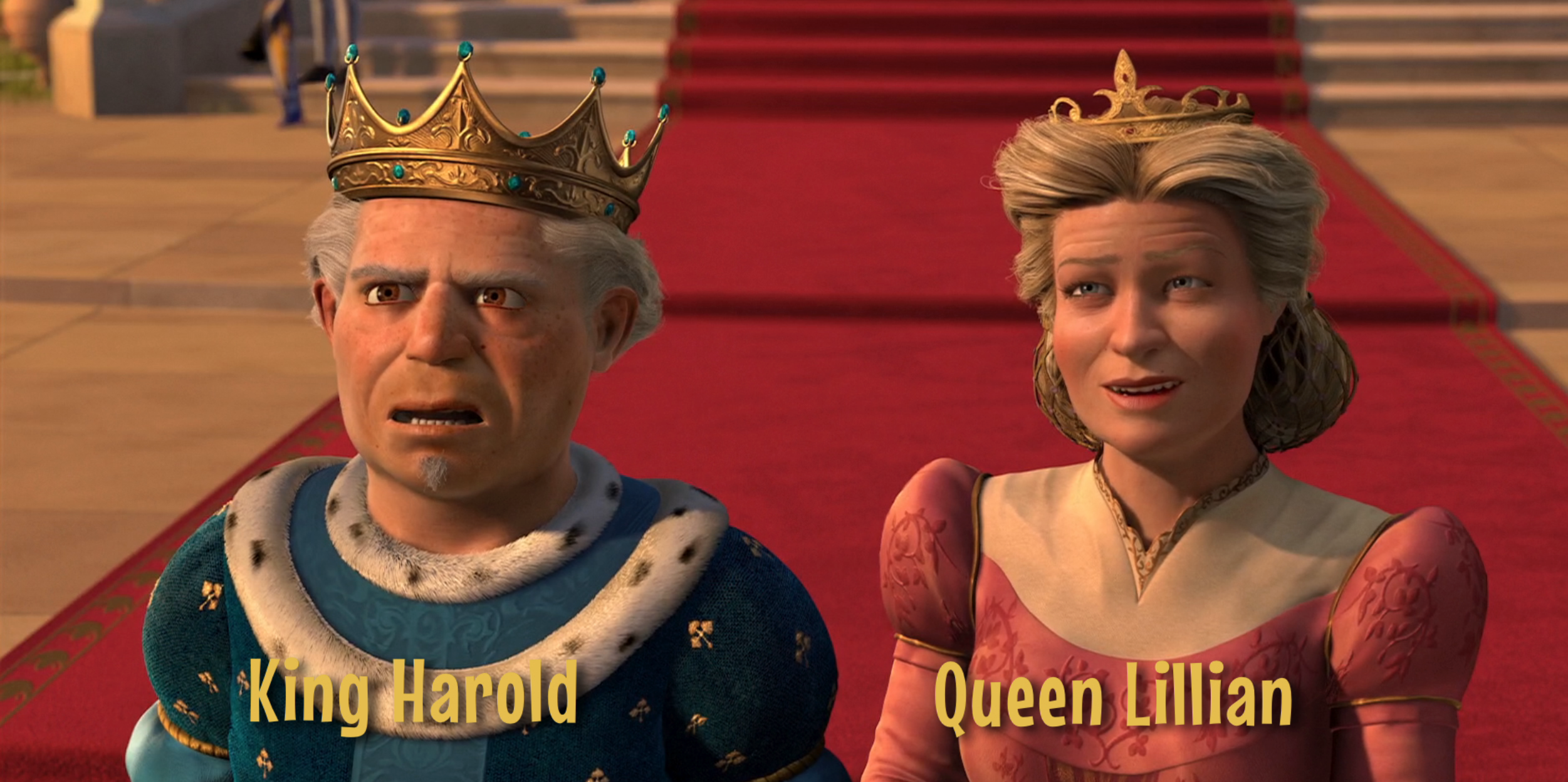 Shrek 2 Queen Lillian and King Harold