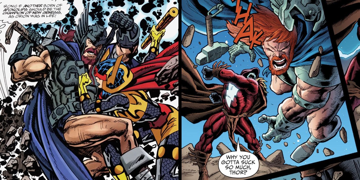 Shazam vs Thor DC Comic