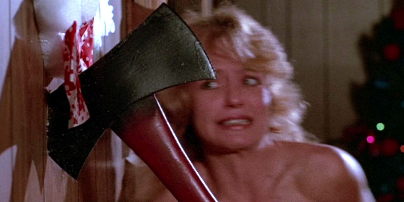 Silent Night Deadly Night Axe With Lady