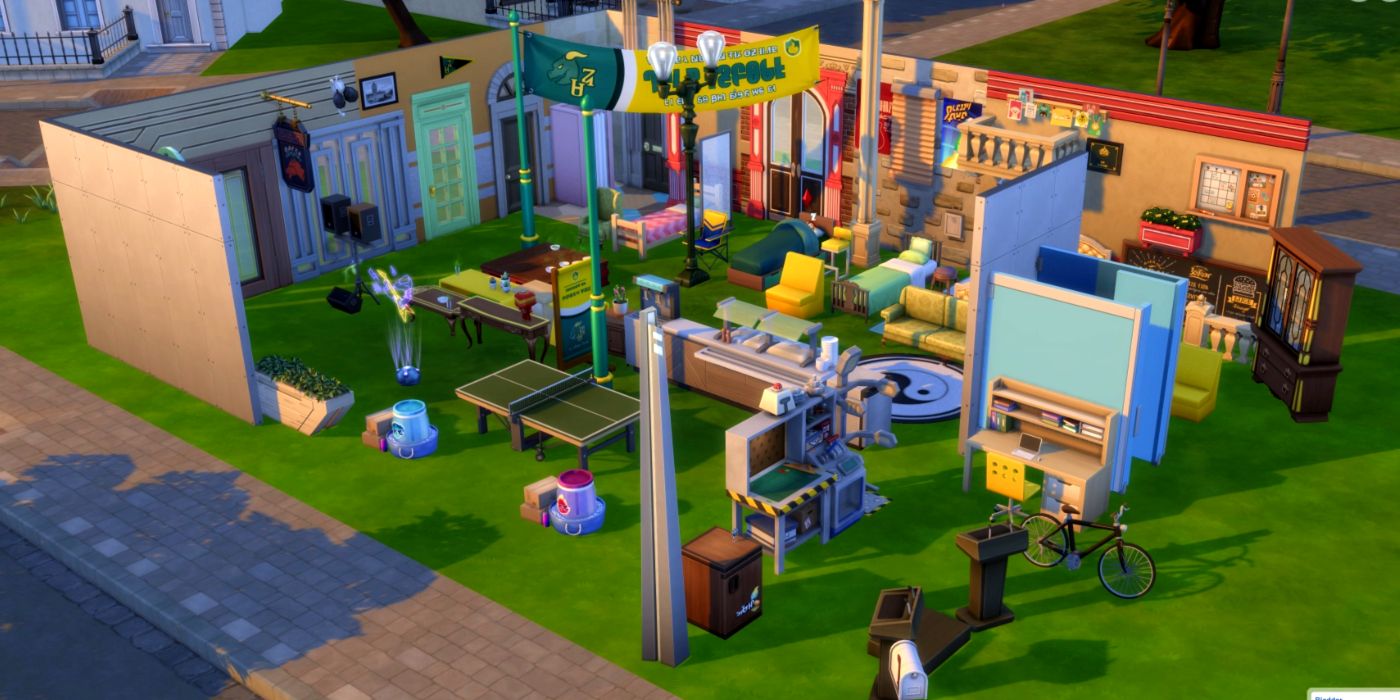 Sims 4 University Life Build Buy Stuff