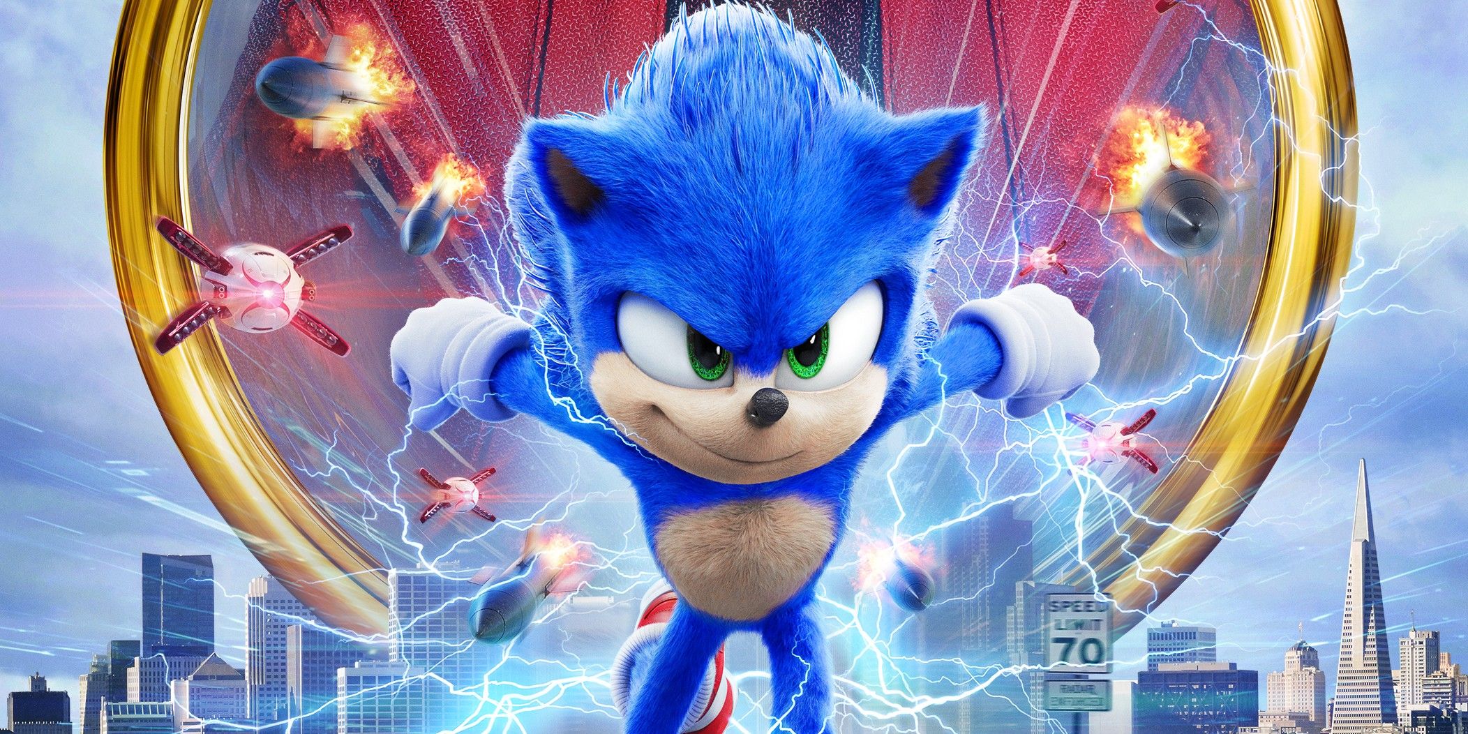 Sonic the Hedgehog 2020 movie redesign header poster